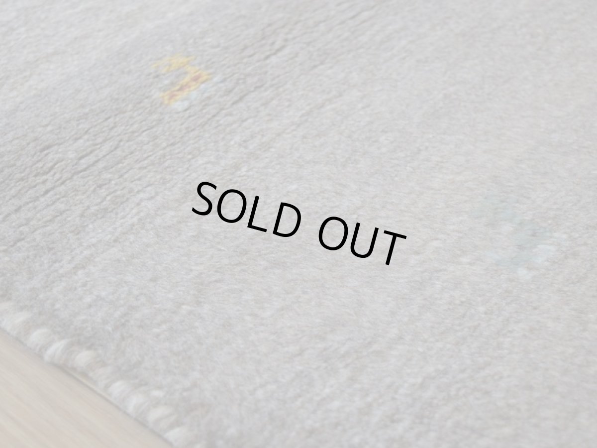 画像13: 新品 ペルシャ ギャッベ 縦1.2m アクセント ラグ サイズ 115 x 80 cm No.468 肉厚 天然 草木染 ウール 手織り ハンドメイド ギャベ マット カーペット 動物 鹿 民族柄 グレー グラデーション n-468-11580s57 (13)