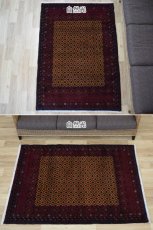画像4: 美品 ペルシャ 部族絨毯 バルーチ 縦1.7m 横1.2m 1.9㎡ 〜2帖 リビング ダイニング 2〜3人掛けソファ センターテーブル サイズ 165 x 117 cm No.H18 天然 ウール 手織り トライバル ラグ 敷物 マット カーペット 幾何学模様 ヴィンテージ ビンテージ 中古品に抵抗のある方にもおすすめです。a-H18-165117h003 (4)