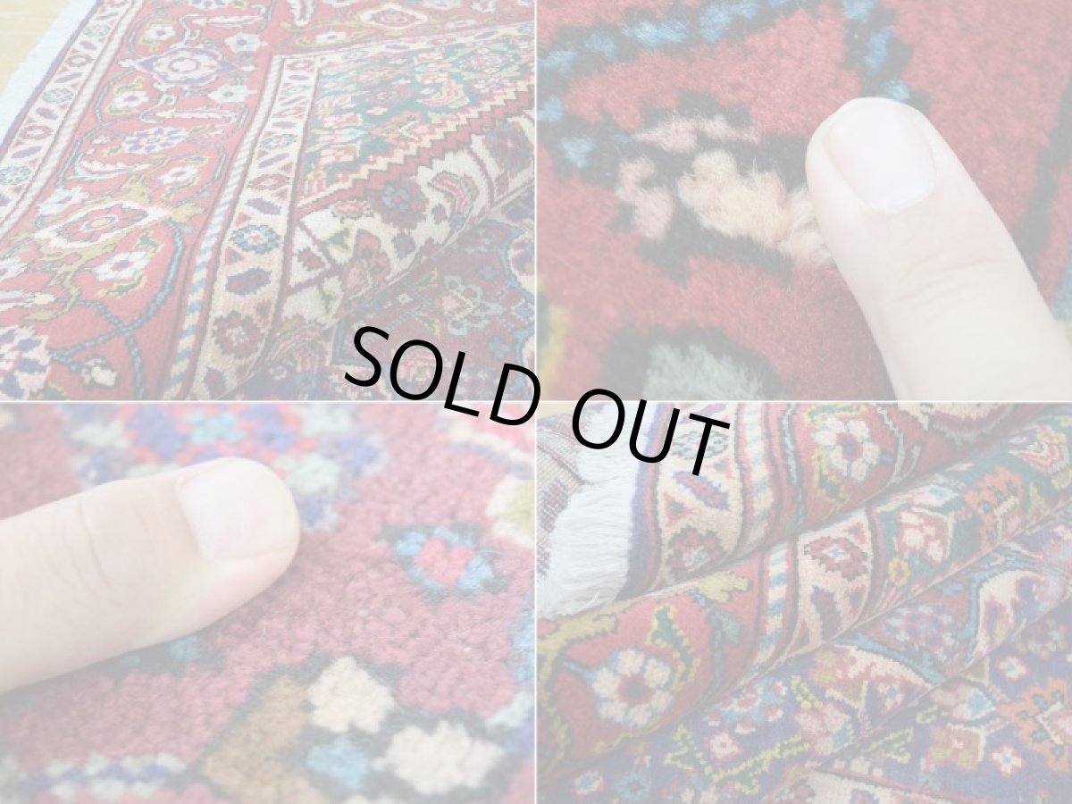 画像18: 良品 ペルシャ 絨毯 タブリーズ 縦3m 横2m 6㎡ 〜6帖 リビング ダイニング 3人掛けソファ コーナーソファ 大判 サイズ 300 x 200 cm No.A138 天然 ウール 手織り トライバル ラグ 敷物 マット カーペット メダリオン マヒ ヘラティ 柄 ヴィンテージ ビンテージ ブルー b-A138-300200h024-055 (18)