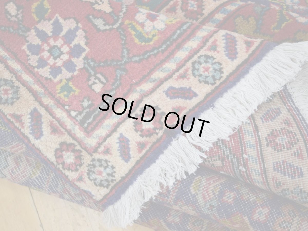 画像13: 良品 ペルシャ 絨毯 タブリーズ 縦3m 横2m 6㎡ 〜6帖 リビング ダイニング 3人掛けソファ コーナーソファ 大判 サイズ 300 x 200 cm No.A138 天然 ウール 手織り トライバル ラグ 敷物 マット カーペット メダリオン マヒ ヘラティ 柄 ヴィンテージ ビンテージ ブルー b-A138-300200h024-055 (13)