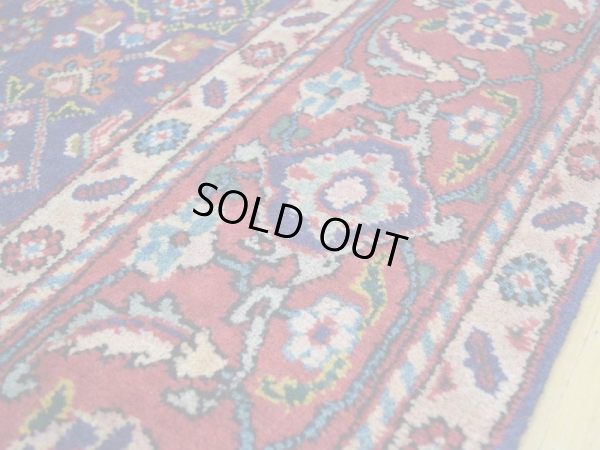 画像12: 良品 ペルシャ 絨毯 タブリーズ 縦3m 横2m 6㎡ 〜6帖 リビング ダイニング 3人掛けソファ コーナーソファ 大判 サイズ 300 x 200 cm No.A138 天然 ウール 手織り トライバル ラグ 敷物 マット カーペット メダリオン マヒ ヘラティ 柄 ヴィンテージ ビンテージ ブルー b-A138-300200h024-055 (12)