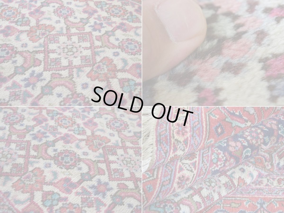 画像17: 良品 ペルシャ 絨毯 タブリーズ 縦3m 横2m 6㎡ 〜6帖 リビング ダイニング 3人掛けソファ コーナーソファ 大判 サイズ 300 x 210 cm No.A145 天然 ウール 手織り トライバル ラグ 敷物 マット カーペット メダリオン マヒ ヘラティ 柄 ヴィンテージ ビンテージ 生成り色 クリーム b-A145-300210h014-035 (17)