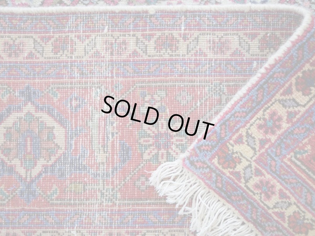 画像15: 良品 ペルシャ 絨毯 タブリーズ 縦3m 横2m 6㎡ 〜6帖 リビング ダイニング 3人掛けソファ コーナーソファ 大判 サイズ 300 x 210 cm No.A145 天然 ウール 手織り トライバル ラグ 敷物 マット カーペット メダリオン マヒ ヘラティ 柄 ヴィンテージ ビンテージ 生成り色 クリーム b-A145-300210h014-035 (15)