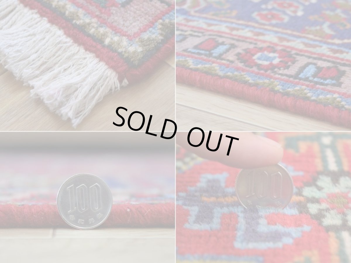 画像20: 良品 ペルシャ 絨毯 タブリーズ 縦3m 横2m 6㎡ 〜6帖 リビング ダイニング 3人掛けソファ コーナーソファ 大判 サイズ 290 x 195 cm No.A109 天然 ウール 手織り トライバル ラグ 敷物 マット カーペット メダリオン ヴィンテージ ビンテージ 赤 (20)