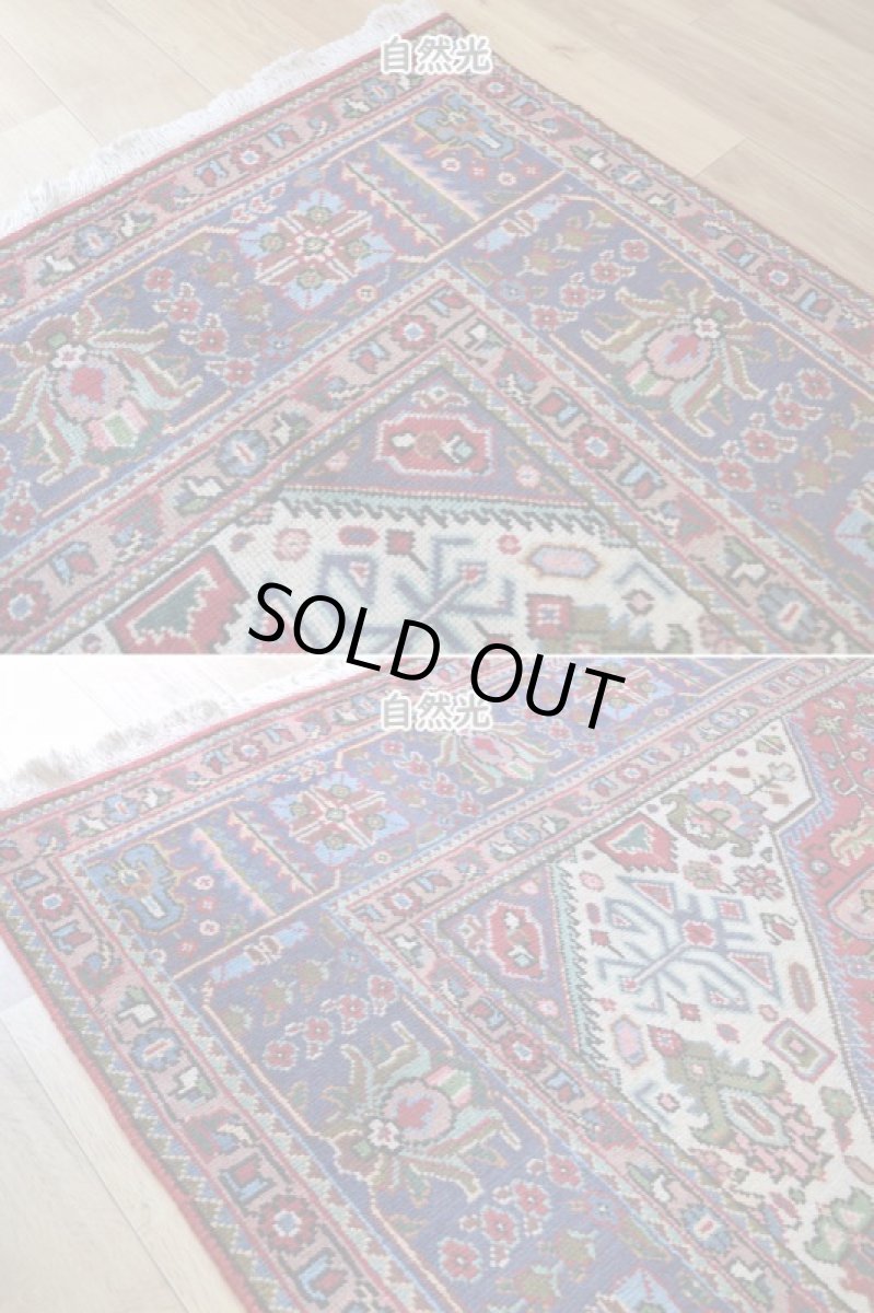 画像8: 良品 ペルシャ 絨毯 タブリーズ 縦3m 横2m 6㎡ 〜6帖 リビング ダイニング 3人掛けソファ コーナーソファ 大判 サイズ 290 x 195 cm No.A109 天然 ウール 手織り トライバル ラグ 敷物 マット カーペット メダリオン ヴィンテージ ビンテージ 赤 (8)