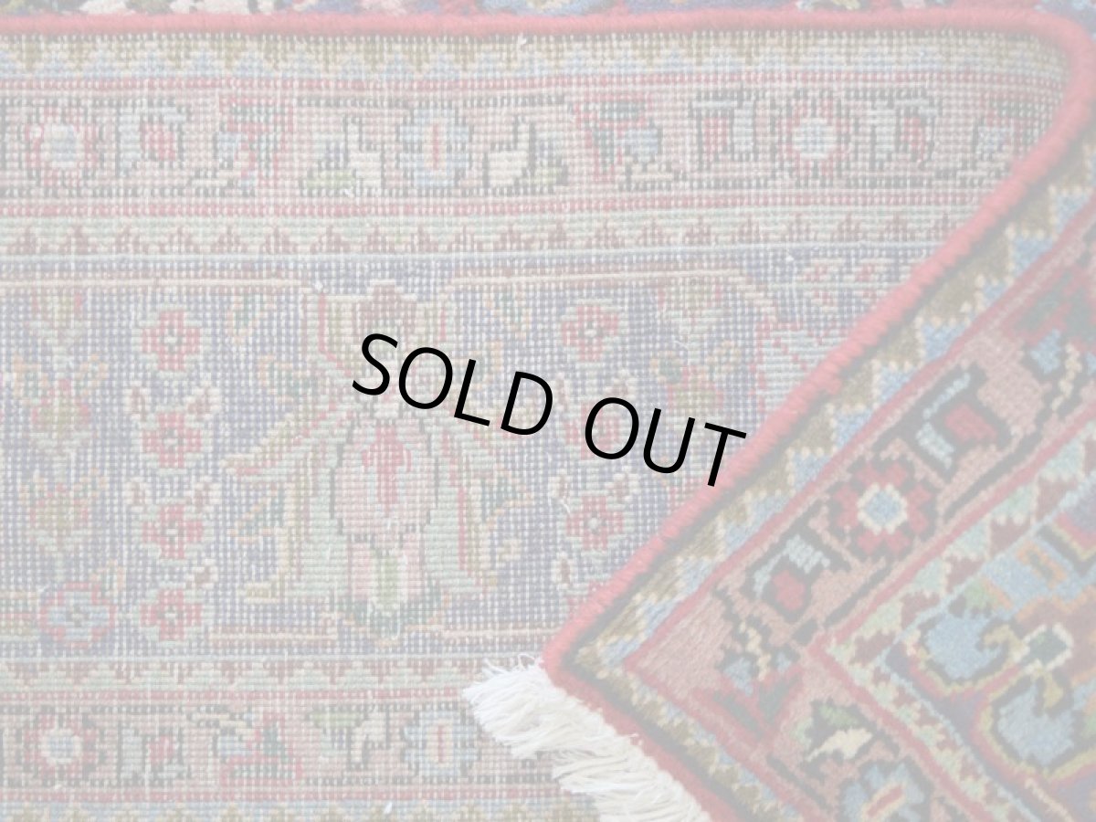 画像15: 良品 ペルシャ 絨毯 タブリーズ 縦3m 横2m 6㎡ 〜6帖 リビング ダイニング 3人掛けソファ コーナーソファ 大判 サイズ 290 x 195 cm No.A109 天然 ウール 手織り トライバル ラグ 敷物 マット カーペット メダリオン ヴィンテージ ビンテージ 赤 (15)