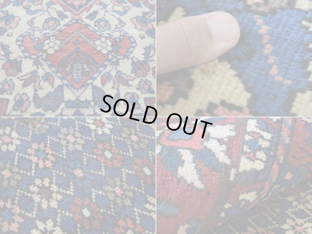 画像17: 良品 経年50年〜 ペルシャ 絨毯 バクティヤリ 縦3m 横2m 6㎡ 〜6帖 リビング ダイニング 3人掛けソファ コーナーソファ 大判 サイズ 309 x 207 cm No.H108 天然 草木染 ウール 手織り トライバル ラグ 敷物 マット カーペット メダリオン ゴルミナ ゴルミナイ ヴィンテージ ビンテージ バクティアリ バフティヤリ b-H108-309207h084-036 (17)