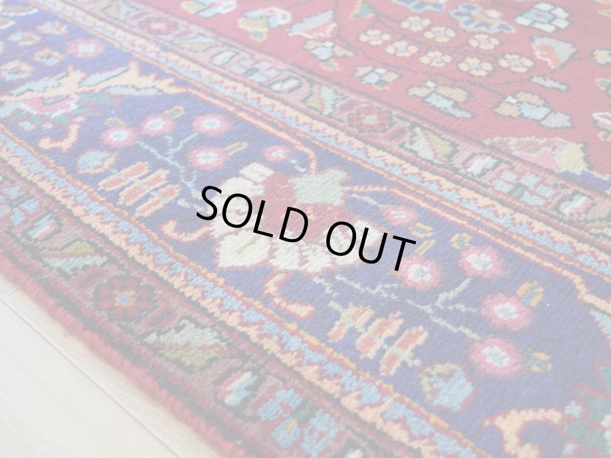 画像12: 良品 ペルシャ 絨毯 タブリーズ 縦3m 横2m 6㎡ 〜6帖 リビング ダイニング 3人掛けソファ コーナーソファ 大判 サイズ 305 x 207 cm No.A104 天然 ウール 手織り トライバル ラグ 敷物 マット カーペット メダリオン ヴィンテージ ビンテージ 赤 b-A104-305207h014-035 (12)