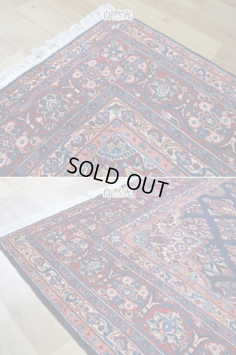 画像7: 美品 ペルシャ 絨毯 ハマダン 産 縦3m 横2m 6㎡ 〜6帖程度 リビング ダイニング 3人掛けソファ コーナーソファ 大判 サイズ 309 x 214 cm No.H109 天然 ウール 手織り トライバル ラグ 敷物 マット カーペット メダリオン ハジハノミ柄 ヴィンテージ ビンテージ 中古品に抵抗のある方にもおすすめです。 a-H109-309214h096 (7)