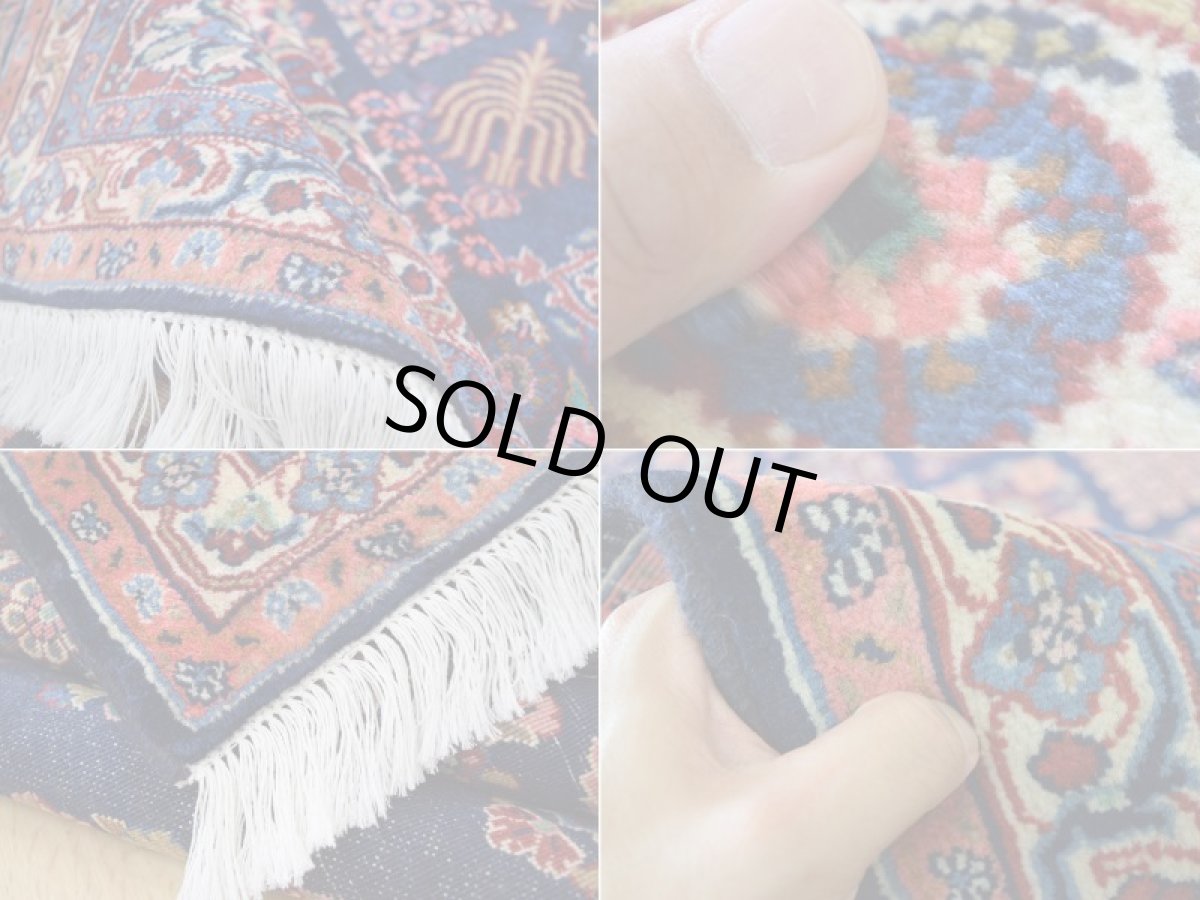 画像18: 美品 ペルシャ 絨毯 ハマダン 産 縦3m 横2m 6㎡ 〜6帖程度 リビング ダイニング 3人掛けソファ コーナーソファ 大判 サイズ 309 x 214 cm No.H109 天然 ウール 手織り トライバル ラグ 敷物 マット カーペット メダリオン ハジハノミ柄 ヴィンテージ ビンテージ 中古品に抵抗のある方にもおすすめです。 a-H109-309214h096 (18)