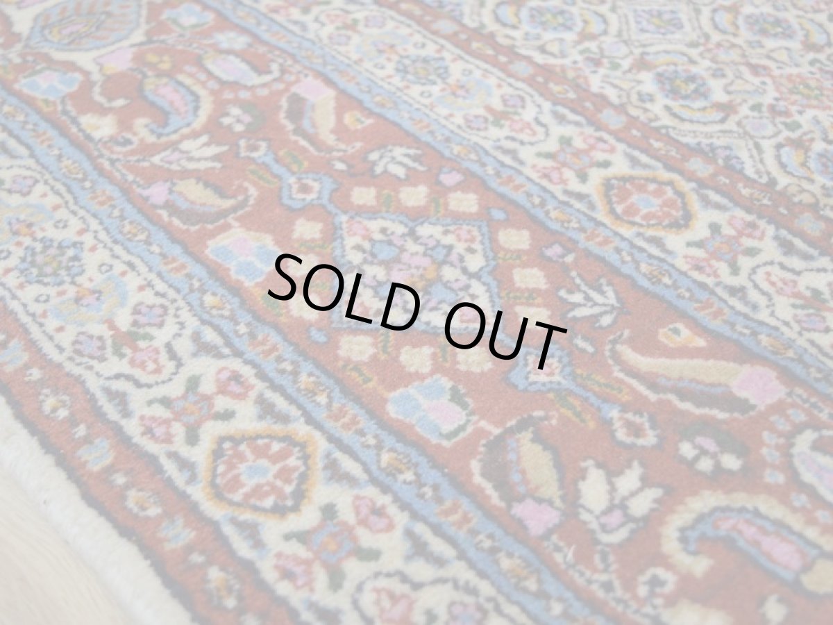 画像13: 新品 ペルシャ 絨毯 ムード 産 縦2m 横1.5m 3㎡ 〜3帖 リビング ダイニング 3人掛けソファ サイズ 194 x 145 cm No.Z109 天然 肉厚 ウール シルク 手織り ハンドメイド トライバル ラグ カーペット マヒ柄 ヘラティ模様 (13)