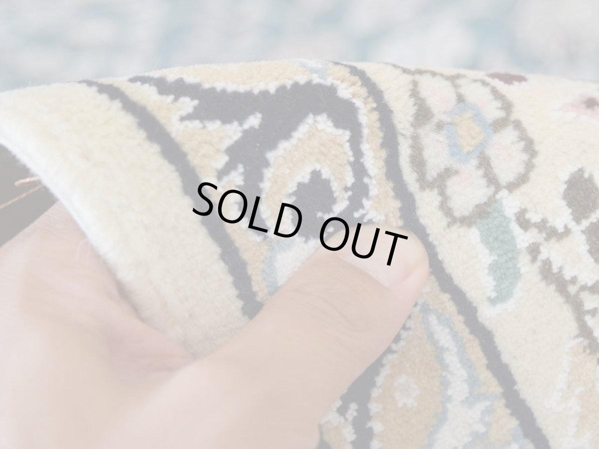 画像13: 新品 ペルシャ 絨毯 ナイン 産 9la 縦2m 横1.5m 3㎡ 〜3帖 リビング ダイニング 3人掛けソファ サイズ 205 x 150 cm No.146 天然 ウール 手織り ハンドメイド トライバル ラグ カーペット エメラルドグリーン (13)