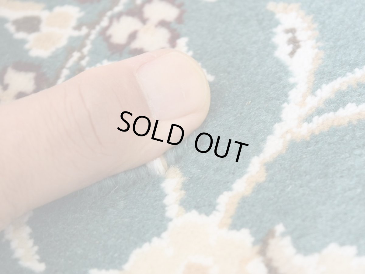 画像10: 新品 ペルシャ 絨毯 ナイン 産 9la 縦2m 横1.5m 3㎡ 〜3帖 リビング ダイニング 3人掛けソファ サイズ 205 x 150 cm No.146 天然 ウール 手織り ハンドメイド トライバル ラグ カーペット エメラルドグリーン (10)