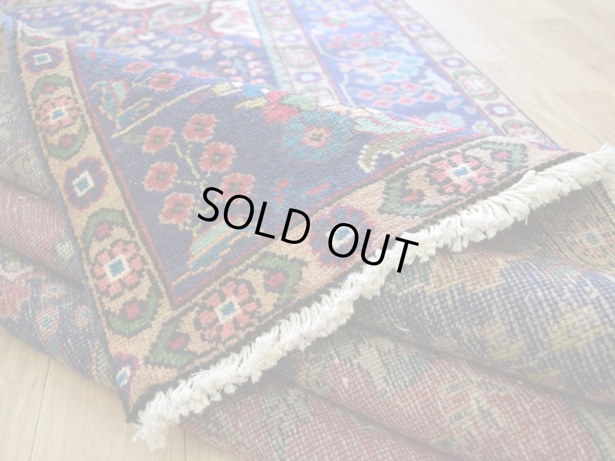 画像14: 良品 ペルシャ 絨毯 タブリーズ 縦3m 横2m 6㎡ 〜6帖 リビング ダイニング 3人掛けソファ コーナーソファ 大判 サイズ 305 x 200 cm No.A148 天然 ウール 手織り トライバル ラグ 敷物 マット カーペット メダリオン ヴィンテージ ビンテージ 赤 b-A148-305200h014-035 (14)