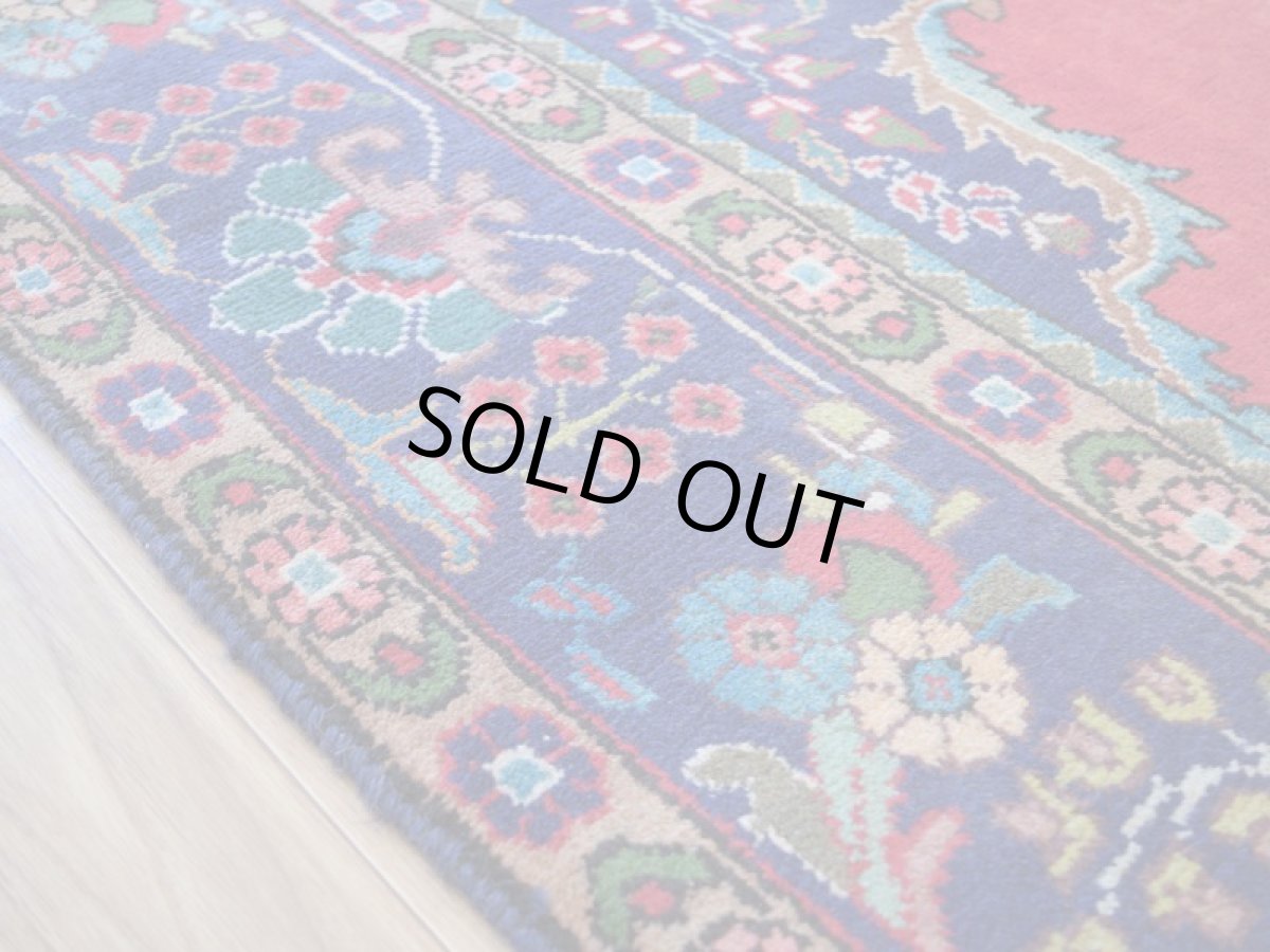 画像12: 良品 ペルシャ 絨毯 タブリーズ 縦3m 横2m 6㎡ 〜6帖 リビング ダイニング 3人掛けソファ コーナーソファ 大判 サイズ 305 x 200 cm No.A148 天然 ウール 手織り トライバル ラグ 敷物 マット カーペット メダリオン ヴィンテージ ビンテージ 赤 b-A148-305200h014-035 (12)