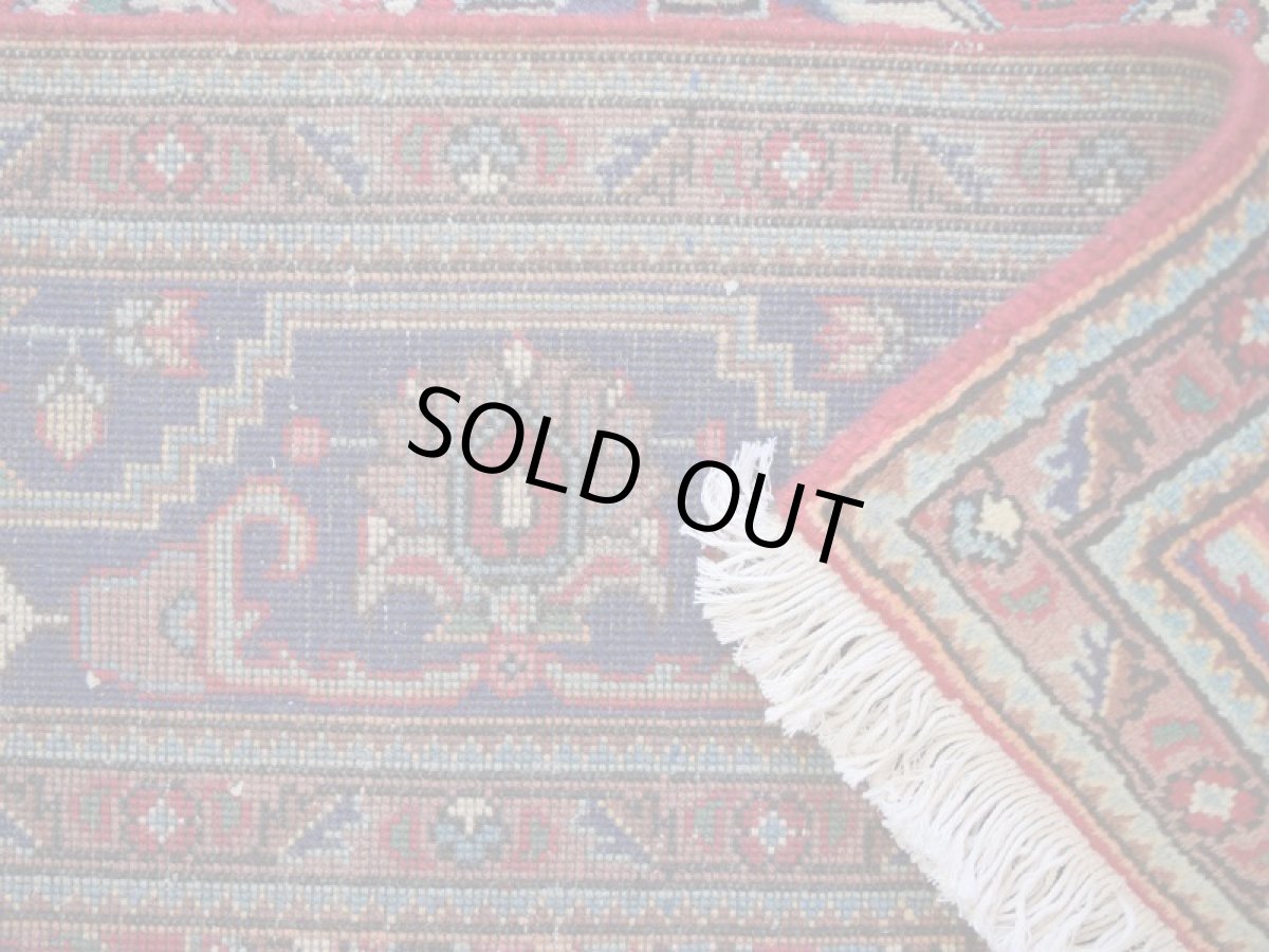 画像15: 良品 ペルシャ 絨毯 タブリーズ 縦3m 横2m 6㎡ 〜6帖 リビング ダイニング 3人掛けソファ コーナーソファ 大判 サイズ 295 x 195 cm No.A163 天然 ウール 手織り トライバル ラグ 敷物 マット カーペット メダリオン ヴィンテージ ビンテージ 赤 b-A163-295195h014-035 (15)