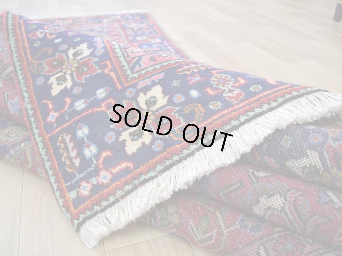 画像13: 良品 ペルシャ 絨毯 タブリーズ 縦3m 横2m 6㎡ 〜6帖 リビング ダイニング 3人掛けソファ コーナーソファ 大判 サイズ 285 x 190 cm No.A115 天然 ウール 手織り トライバル ラグ 敷物 マット カーペット メダリオン ヴィンテージ ビンテージ 赤 b-A115-285190h014-035 (13)