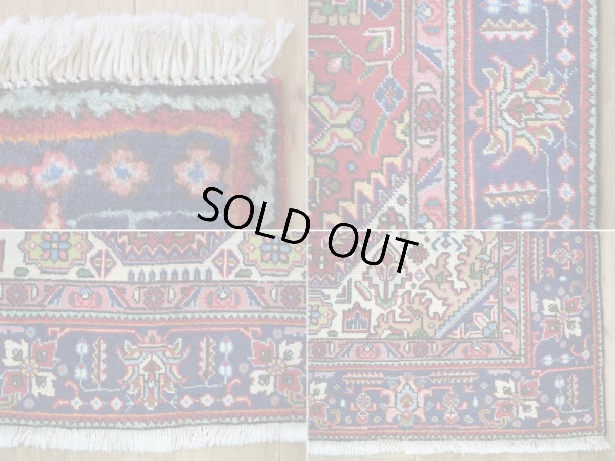 画像19: 良品 ペルシャ 絨毯 タブリーズ 縦3m 横2m 6㎡ 〜6帖 リビング ダイニング 3人掛けソファ コーナーソファ 大判 サイズ 285 x 190 cm No.A115 天然 ウール 手織り トライバル ラグ 敷物 マット カーペット メダリオン ヴィンテージ ビンテージ 赤 b-A115-285190h014-035 (19)