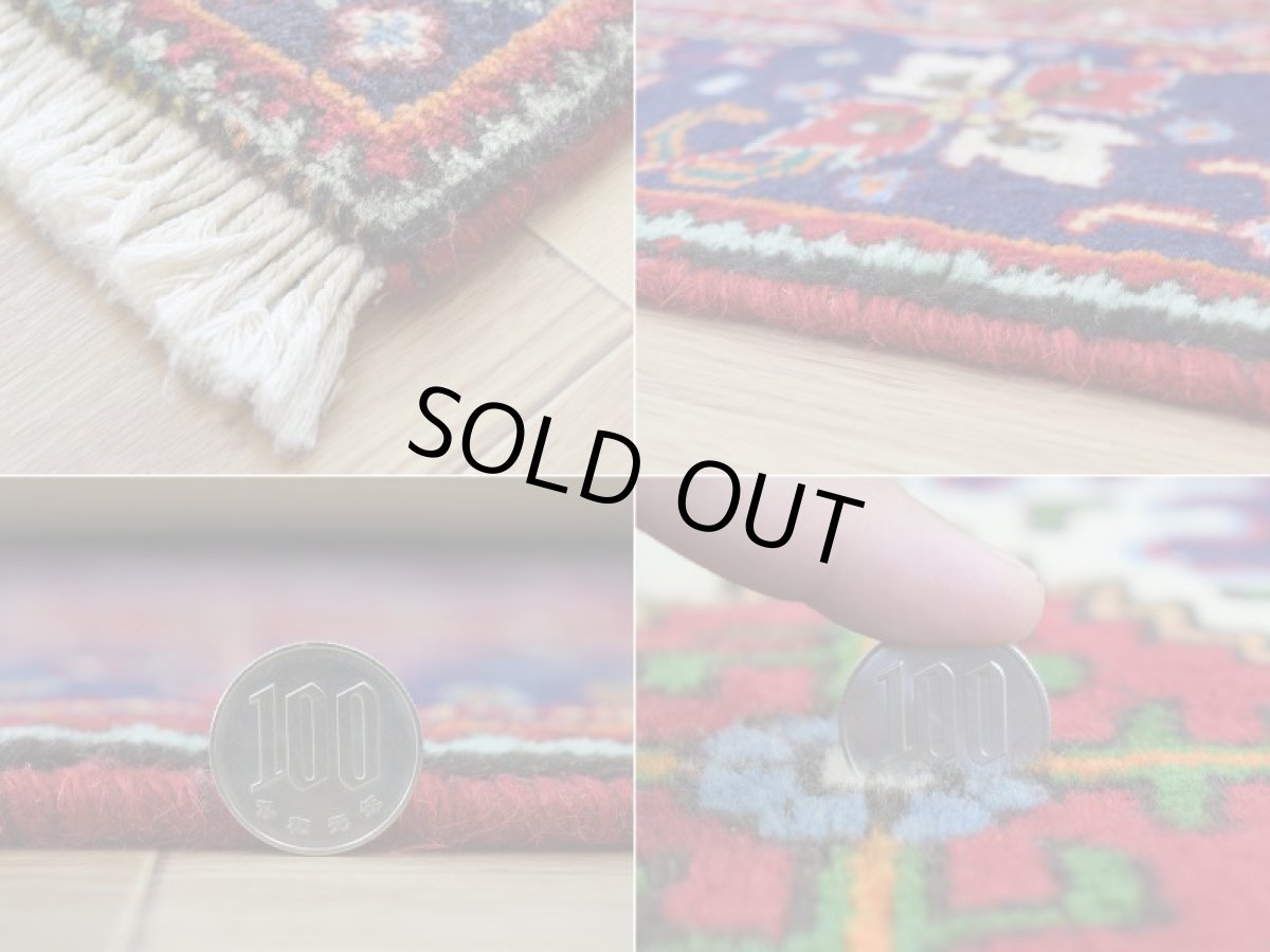 画像20: 良品 ペルシャ 絨毯 タブリーズ 縦3m 横2m 6㎡ 〜6帖 リビング ダイニング 3人掛けソファ コーナーソファ 大判 サイズ 285 x 190 cm No.A115 天然 ウール 手織り トライバル ラグ 敷物 マット カーペット メダリオン ヴィンテージ ビンテージ 赤 b-A115-285190h014-035 (20)