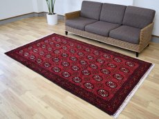画像3: 良品 ペルシャ 部族絨毯 バルーチ 縦2m 横1.3m 2.7㎡ 〜3帖 リビング ダイニング 2〜3人掛けソファ センターテーブル サイズ 207 x 130 cm No.H12 天然 ウール 手織り トライバル ラグ 敷物 マット カーペット 幾何学模様 ヴィンテージ ビンテージ  b-H12-207130h003p (3)