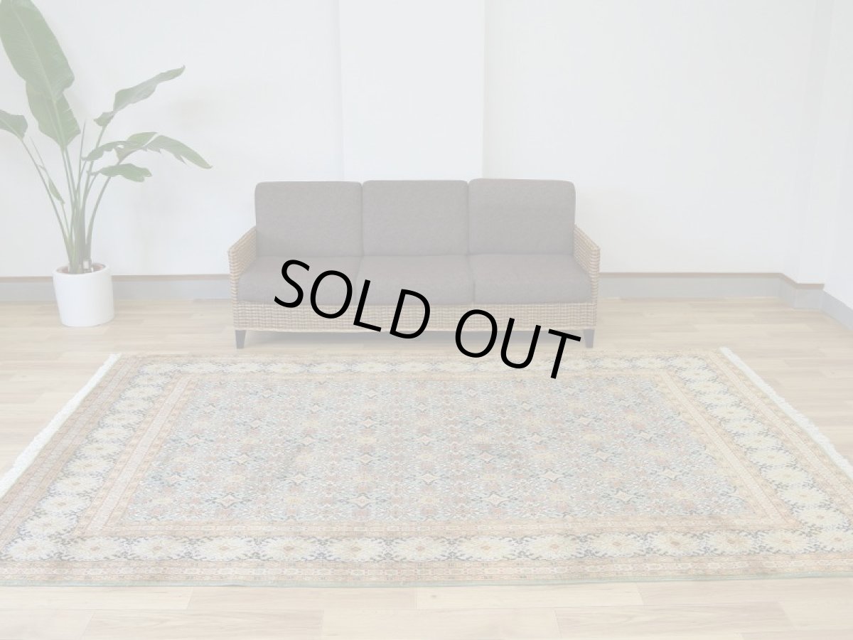 画像2: 良品 ペルシャ 絨毯 ムード 産 縦3m 横2m 6㎡ 〜6帖程度 リビング ダイニング 3人掛けソファ コーナーソファ 大判 サイズ 297 x 189 cm No.H118 天然 ウール 手織り トライバル ラグ 敷物 マット カーペット オールオーバー 総柄 ヴィンテージ ビンテージ 中古品に抵抗のある方にもおすすめです。 ab-H118-297189h094 (2)