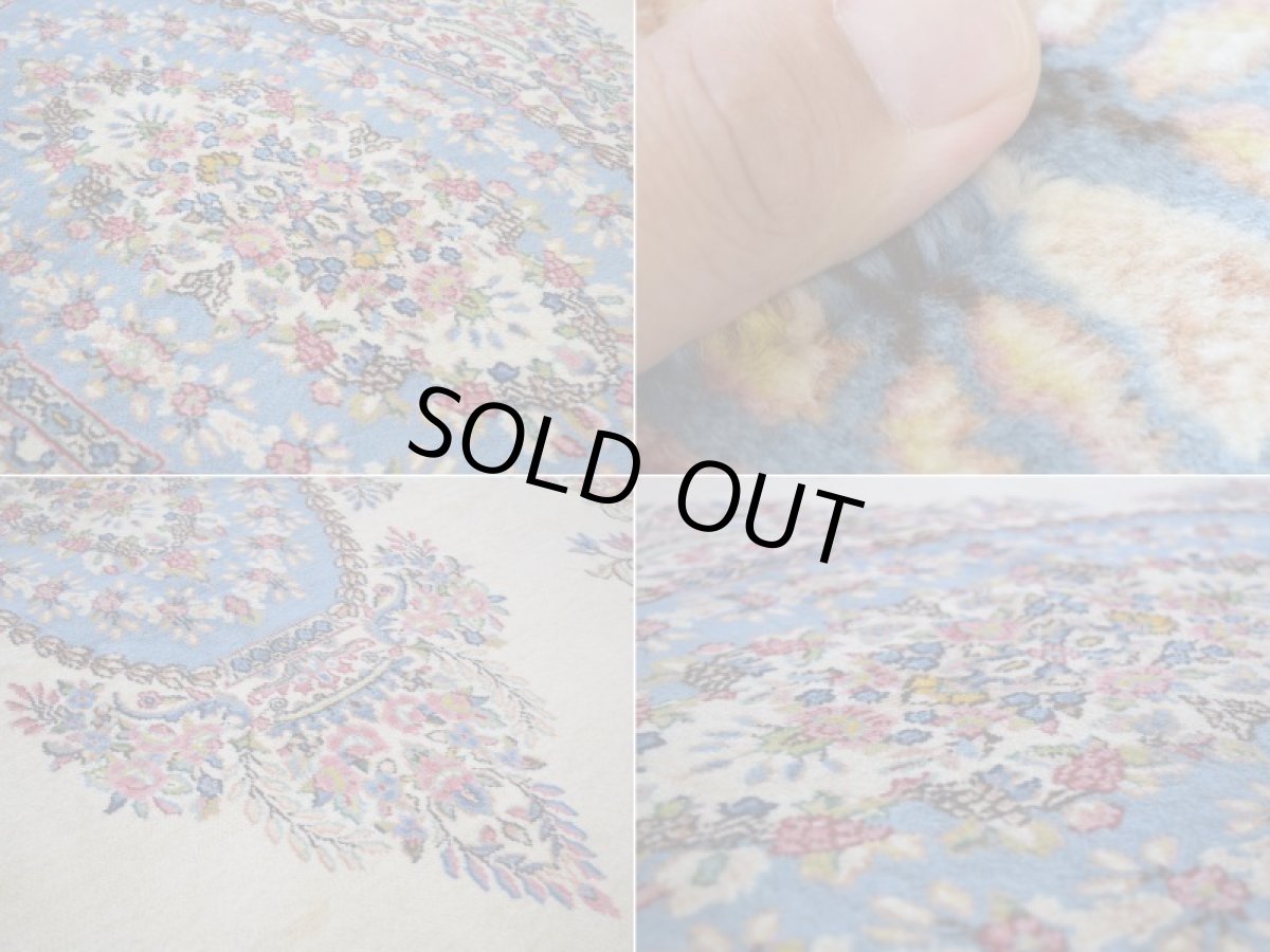 画像15: 美品 ペルシャ 絨毯 ケルマン 産 縦3.4m 横2.5m 8.5㎡ 6帖 リビング ダイニング 客室 3人掛けソファ コーナーソファ 大判 サイズ 338 x 250 cm No.256 天然 ウール 手織り ハンドメイド ラグ マット カーペット 生成り色 エメラルドグリーン 大きなお部屋に 中古品に抵抗のある方にもお勧めです (15)