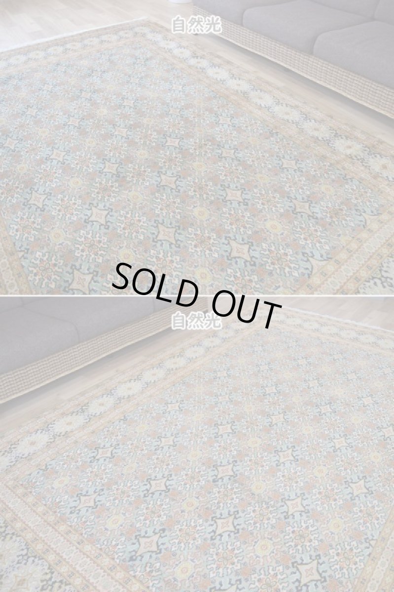 画像6: 良品 ペルシャ 絨毯 ムード 産 縦3m 横2m 6㎡ 〜6帖程度 リビング ダイニング 3人掛けソファ コーナーソファ 大判 サイズ 297 x 189 cm No.H118 天然 ウール 手織り トライバル ラグ 敷物 マット カーペット オールオーバー 総柄 ヴィンテージ ビンテージ 中古品に抵抗のある方にもおすすめです。 ab-H118-297189h094 (6)