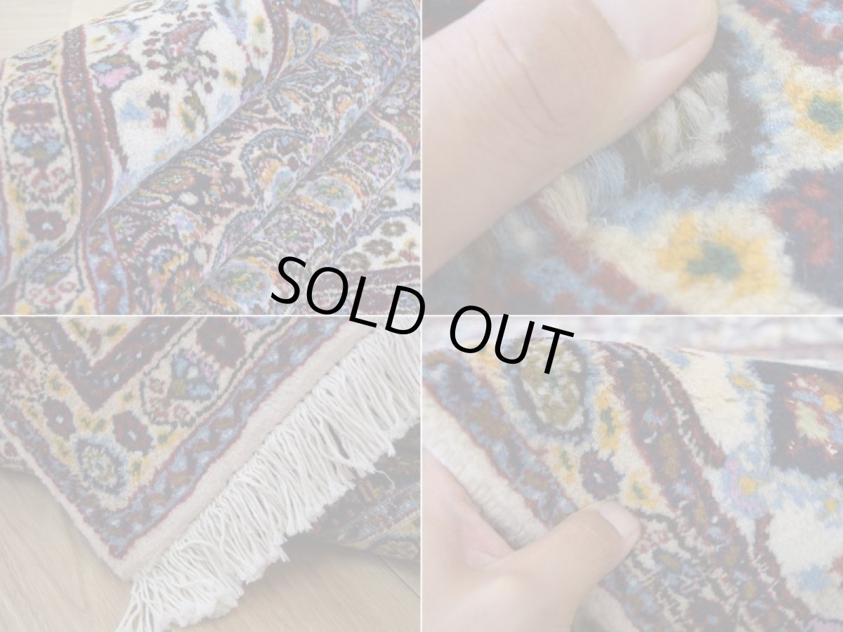 画像18: 新品 ペルシャ 絨毯 ムード 産 縦2.5m 横1.6m 4㎡ 〜3帖 リビング ダイニング 3人掛けソファ サイズ 240 x 160 cm No.A182 天然 肉厚 ウール シルク 手織り ハンドメイド トライバル ラグ カーペット マヒ柄 ヘラティ模様 n-A182-240160s005-056 (18)