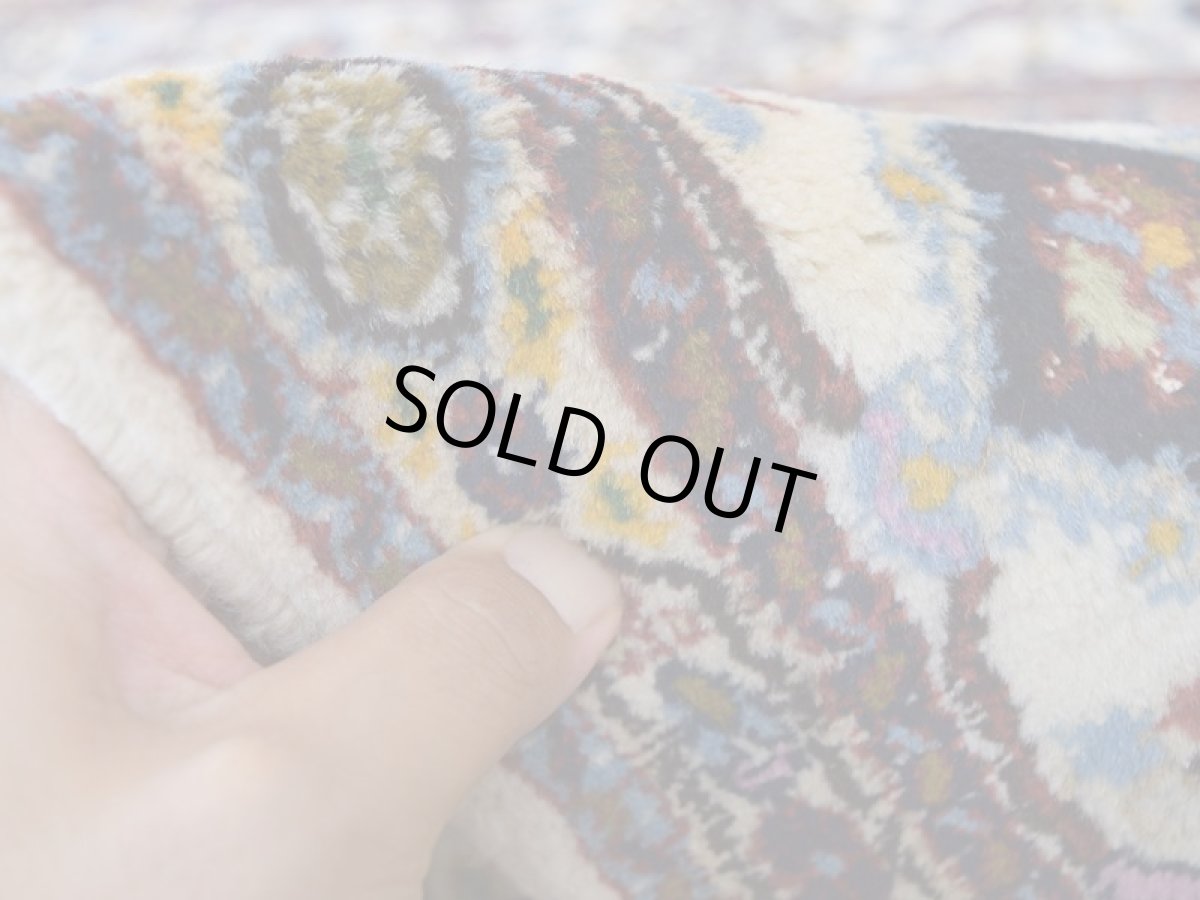 画像13: 新品 ペルシャ 絨毯 ムード 産 縦2.5m 横1.6m 4㎡ 〜3帖 リビング ダイニング 3人掛けソファ サイズ 240 x 160 cm No.A182 天然 肉厚 ウール シルク 手織り ハンドメイド トライバル ラグ カーペット マヒ柄 ヘラティ模様 n-A182-240160s005-056 (13)