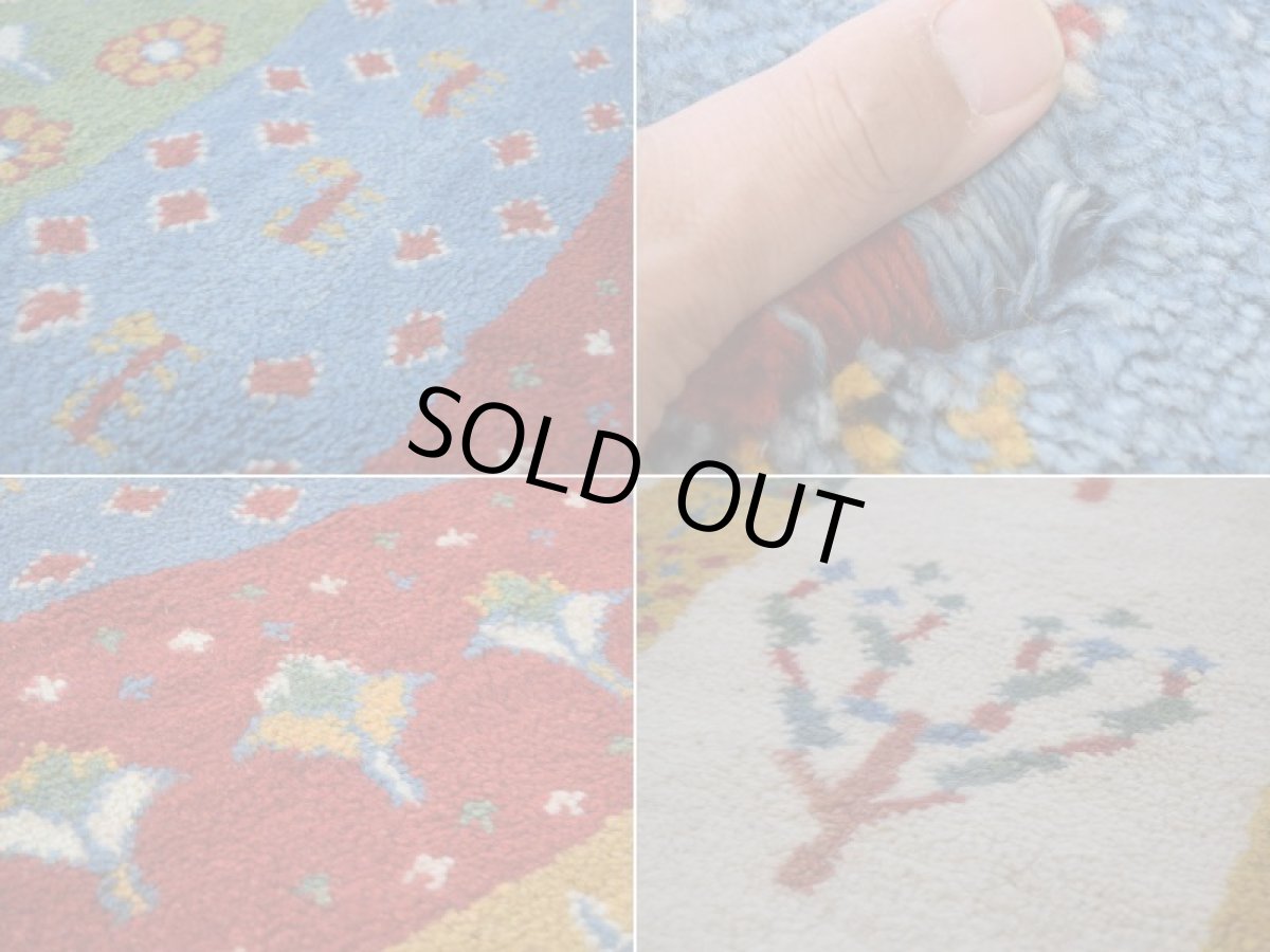 画像16: 新品 ペルシャ ギャッベ 縦2m 横1.5m 3㎡ リビング ダイニング 2-3人掛けソファ サイズ 195 × 150 cm No.R458 肉厚 天然 ウール ギャベ 手織り ハンドメイド ラグ 絨毯 カーペット リビングダイニングルームやベッドサイドに 生成り クリーム カラフル マルチカラー n-r458-195150h051-002 (16)