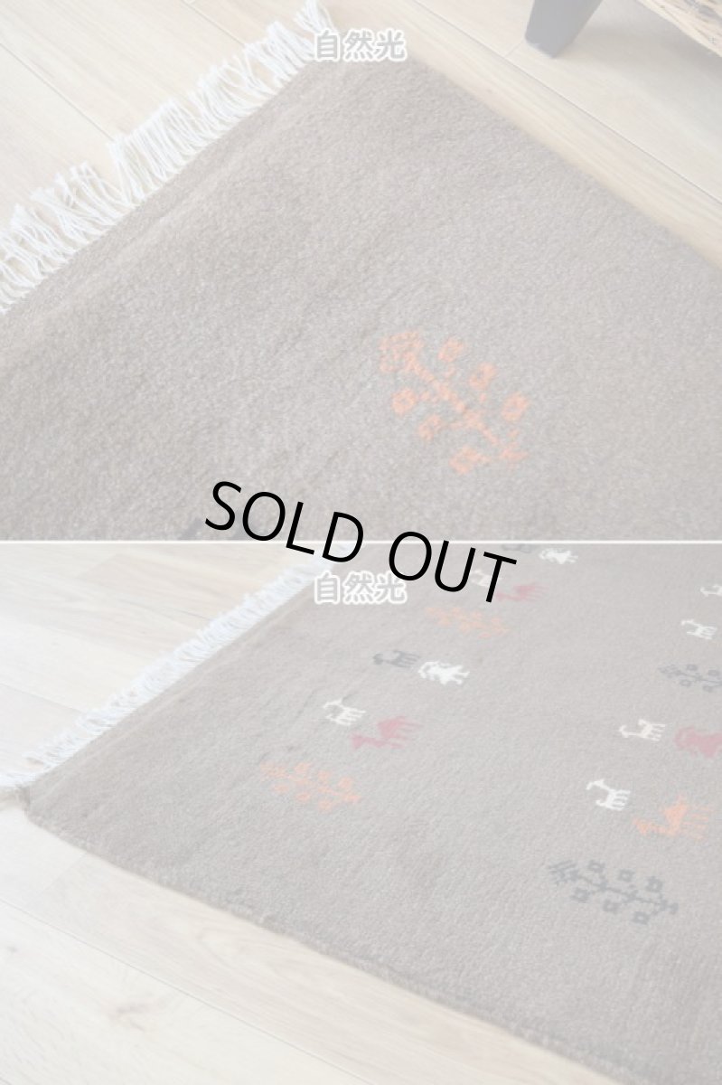 画像8: 新品 ペルシャ ギャッベ 縦2m 横1.5m 3㎡ リビング ダイニング 2-3人掛けソファ サイズ 200 × 151 cm No.R440 肉厚 天然 ウール ギャベ 手織り ハンドメイド ラグ 絨毯 カーペット リビングダイニングルームやベッドサイドに ブラウン 茶 n-r440-200151h051-002 (8)