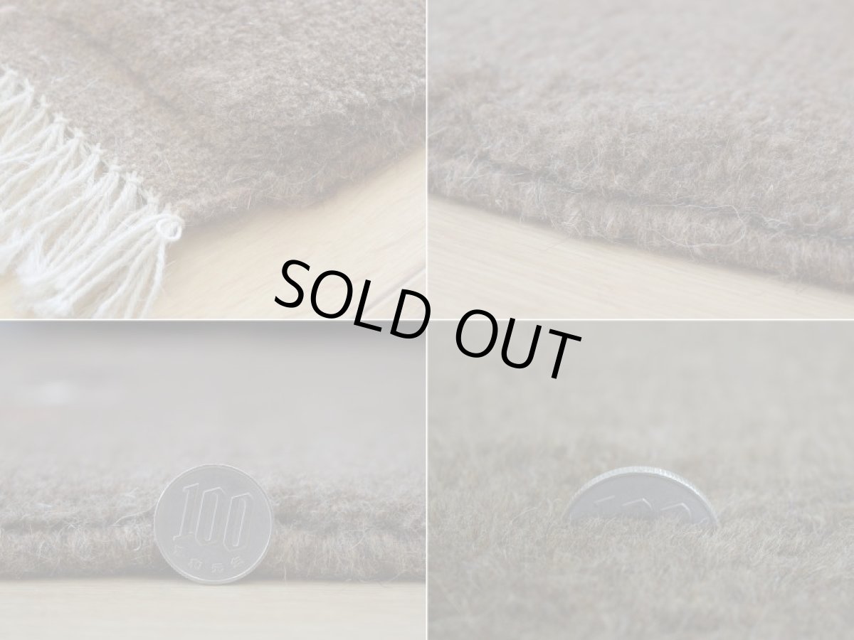 画像20: 新品 ペルシャ ギャッベ 縦2m 横1.5m 3㎡ リビング ダイニング 2-3人掛けソファ サイズ 200 × 151 cm No.R440 肉厚 天然 ウール ギャベ 手織り ハンドメイド ラグ 絨毯 カーペット リビングダイニングルームやベッドサイドに ブラウン 茶 n-r440-200151h051-002 (20)