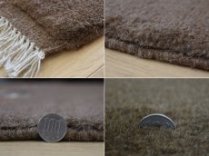 画像20: 新品 ペルシャ ギャッベ 縦2m 横1.5m 3㎡ リビング ダイニング 2-3人掛けソファ サイズ 200 × 151 cm No.R440 肉厚 天然 ウール ギャベ 手織り ハンドメイド ラグ 絨毯 カーペット リビングダイニングルームやベッドサイドに ブラウン 茶 n-r440-200151h051-002 (20)