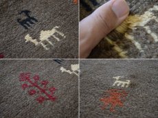 画像17: 新品 ペルシャ ギャッベ 縦2m 横1.5m 3㎡ リビング ダイニング 2-3人掛けソファ サイズ 200 × 151 cm No.R440 肉厚 天然 ウール ギャベ 手織り ハンドメイド ラグ 絨毯 カーペット リビングダイニングルームやベッドサイドに ブラウン 茶 n-r440-200151h051-002 (17)