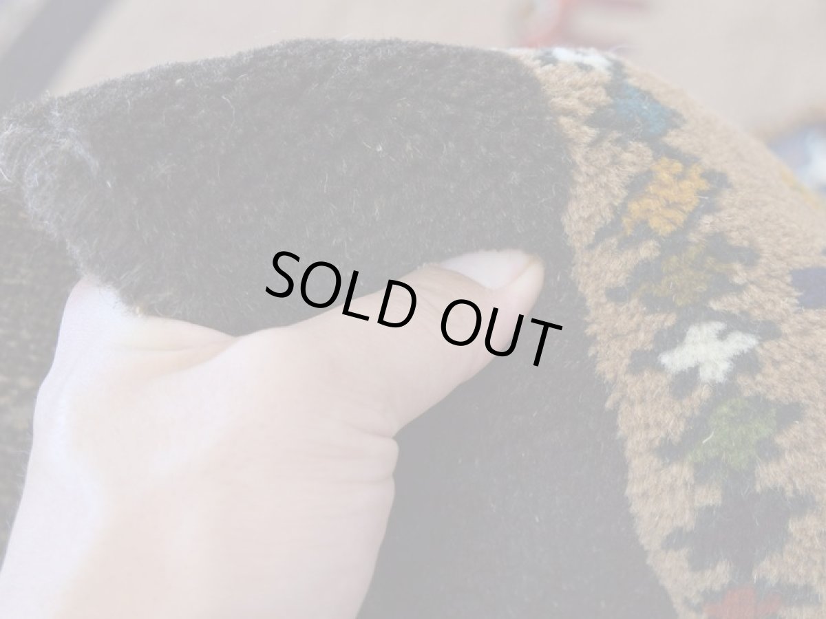 画像13: 新品 ペルシャ ギャッベ 縦2m 横1.4m 2.5㎡ リビング ダイニング 2-3人掛けソファ サイズ 188 × 133 cm No.R414 肉厚 天然 ウール ギャベ 手織り ハンドメイド ラグ 絨毯 カーペット リビングダイニングルームやベッドサイドに ブラウン 茶 動物 植物柄 n-r414-188133h031-071 (13)