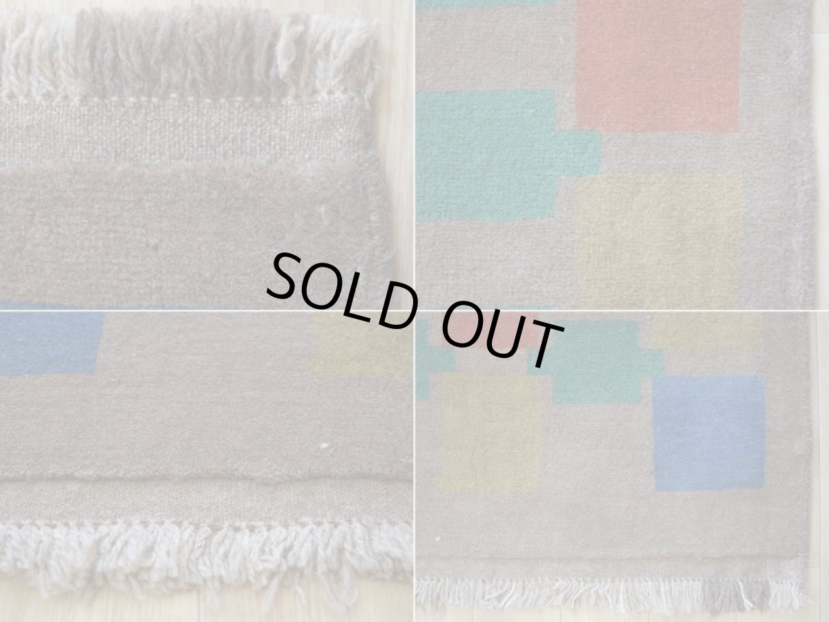 画像19: 新品 ペルシャ ギャッベ 縦1.5m 横1.3m 1.9㎡ リビング 2人掛けソファ サイズ 153 × 121 cm No.R401 肉厚 天然 ウール ギャベ 手織り ハンドメイド ラグ 絨毯 カーペット リビングルームやベッドサイドに ブラウン 茶 マルチカラー n-r401-153121h001-031 (19)