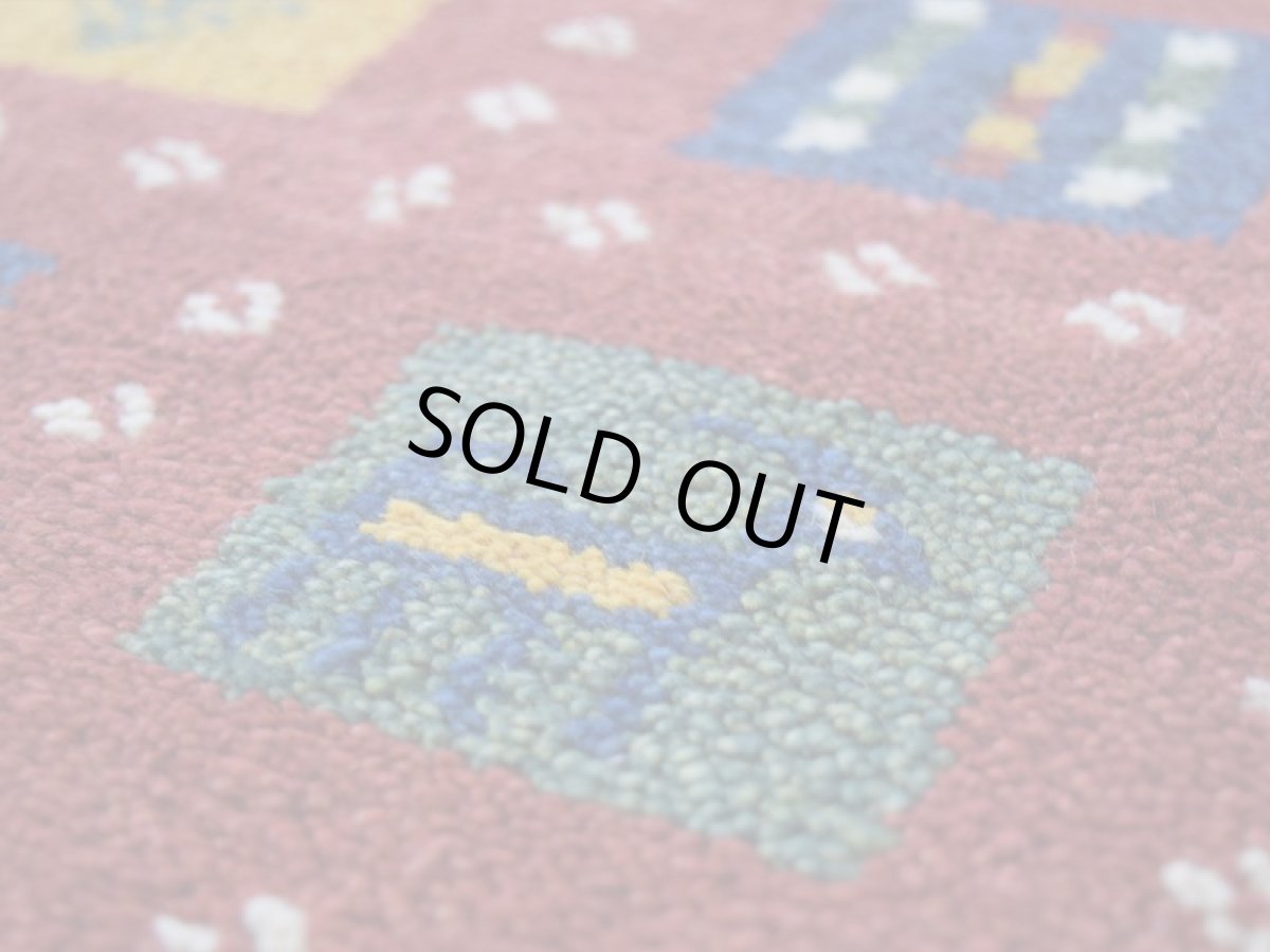 画像11: 新品 ペルシャ ギャッベ 縦1.8m 横1.2m 2.2㎡ リビング ダイニング 2-3人掛けソファ サイズ 180 × 120 cm No.R420 肉厚 天然 ウール ギャベ 手織り ハンドメイド ラグ 絨毯 カーペット リビングダイニングルームやベッドサイドに 赤 カラフル マルチカラー n-r420-180120h011-051 (11)