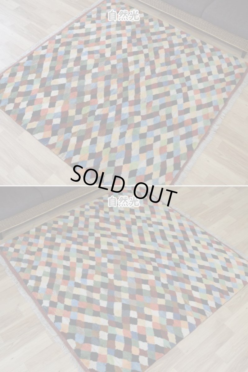 画像6: 新品 ペルシャ ギャッベ 縦2m 横2m 4㎡ 〜4.5帖 正方形 スクエア タイプ リビング ダイニング 2-3人掛けソファ サイズ 190 × 200 cm No.R459 肉厚 天然 ウール ギャベ 手織り ハンドメイド ラグ マット 絨毯 カーペット リビングダイニングルームやベッドサイドに カラフル マルチカラー n-r459-190200h091-052 (6)