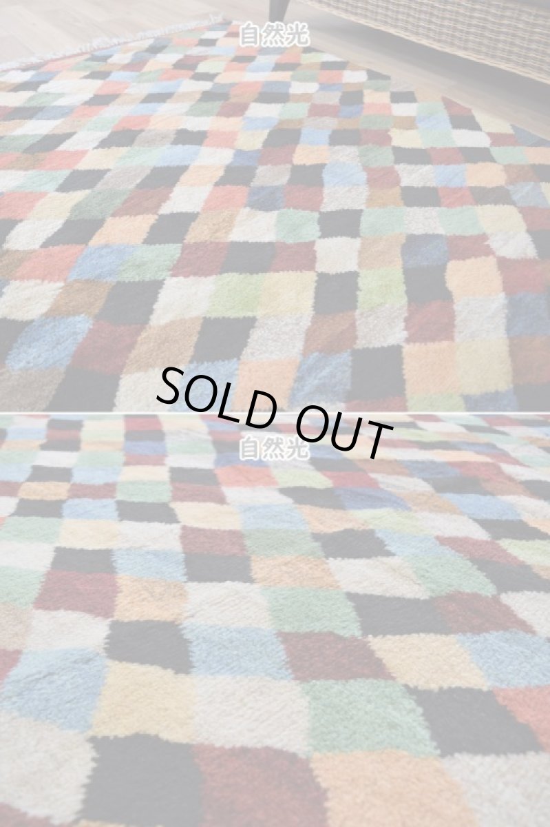 画像7: 新品 ペルシャ ギャッベ 縦2m 横2m 4㎡ 〜4.5帖 正方形 スクエア タイプ リビング ダイニング 2-3人掛けソファ サイズ 190 × 200 cm No.R459 肉厚 天然 ウール ギャベ 手織り ハンドメイド ラグ マット 絨毯 カーペット リビングダイニングルームやベッドサイドに カラフル マルチカラー n-r459-190200h091-052 (7)