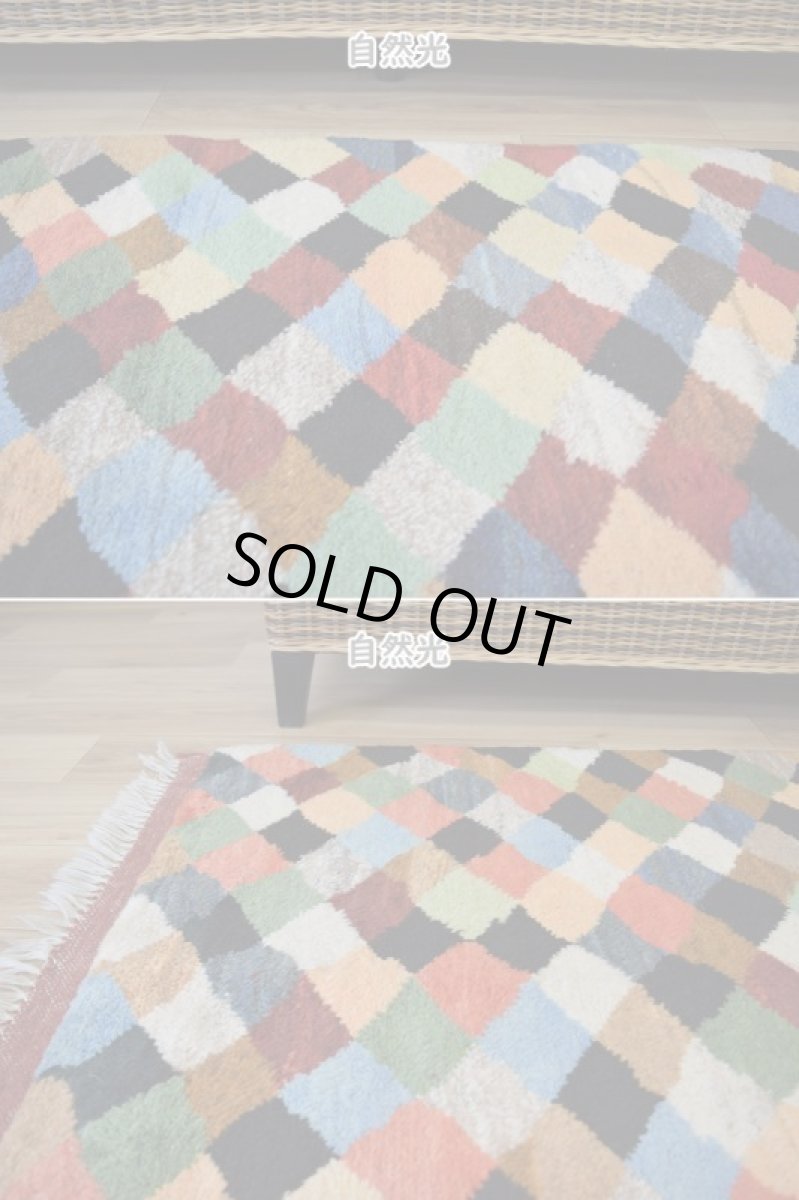 画像4: 新品 ペルシャ ギャッベ 縦2m 横2m 4㎡ 〜4.5帖 正方形 スクエア タイプ リビング ダイニング 2-3人掛けソファ サイズ 190 × 200 cm No.R459 肉厚 天然 ウール ギャベ 手織り ハンドメイド ラグ マット 絨毯 カーペット リビングダイニングルームやベッドサイドに カラフル マルチカラー n-r459-190200h091-052 (4)
