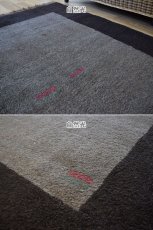 画像7: 新品 ペルシャ ギャッベ 縦2m 横1.3m 2.3㎡ リビング ダイニング 2-3人掛けソファ サイズ 180 × 127 cm No.R406 肉厚 天然 ウール ギャベ 手織り ハンドメイド ラグ 絨毯 カーペット リビングダイニングルームやベッドサイドに 濃茶 ブラウン 黒 グレー 灰 ねずみ色 n-r406-180127h021-061 (7)