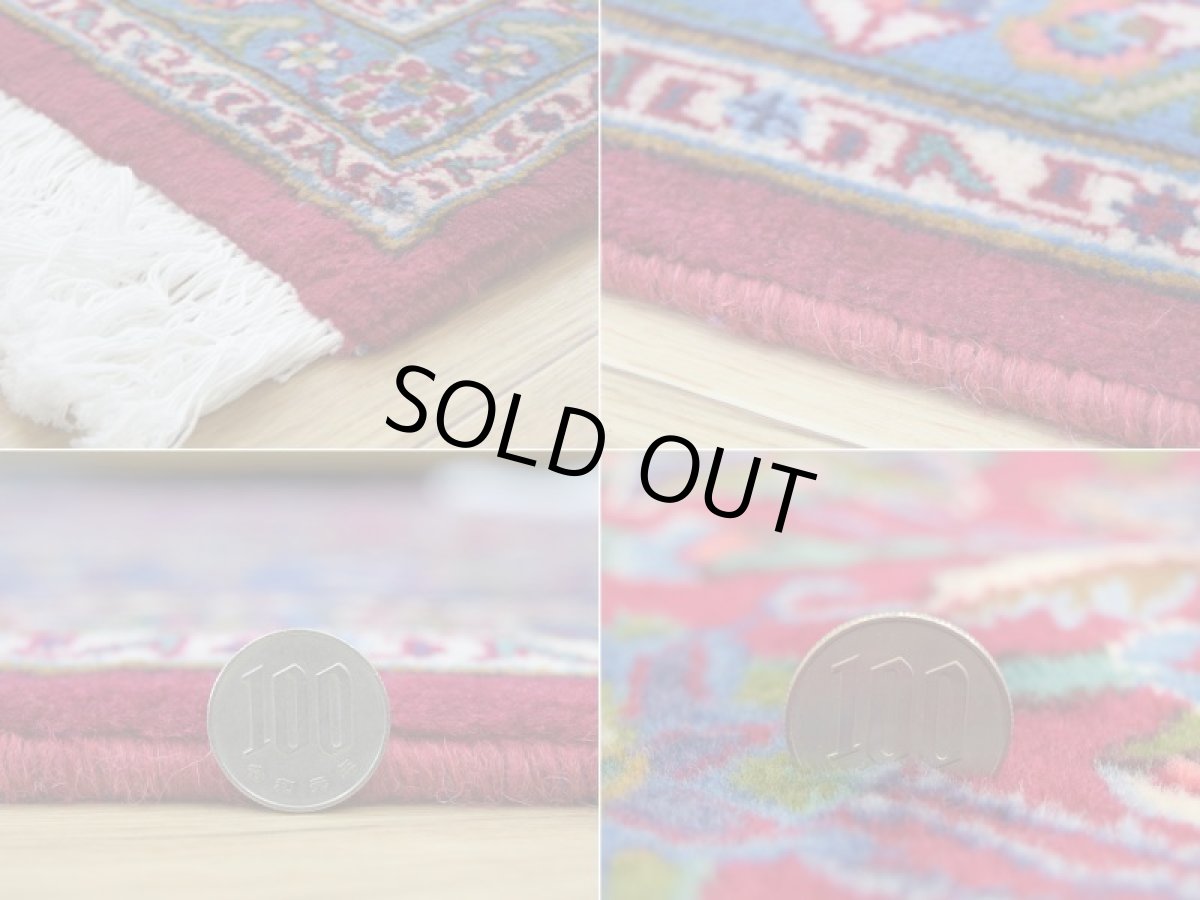 画像20: 良品 ペルシャ 絨毯 カシャーン 縦3m 横2m 6㎡ 〜6帖 リビング ダイニング 3人掛けソファ コーナーソファ 大判 サイズ 293 x 199 cm No.R163 天然 ウール 手織り トライバル ラグ 敷物 マット カーペット メダリオン ヴィンテージ ビンテージ 赤 ab-r163-293199h092-083 (20)