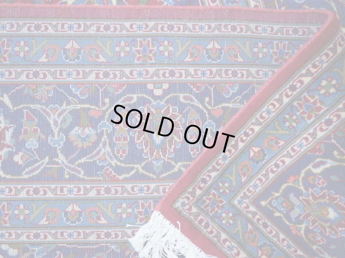 画像15: 良品 ペルシャ 絨毯 カシャーン 縦3m 横2m 6㎡ 〜6帖 リビング ダイニング 3人掛けソファ コーナーソファ 大判 サイズ 293 x 199 cm No.R163 天然 ウール 手織り トライバル ラグ 敷物 マット カーペット メダリオン ヴィンテージ ビンテージ 赤 ab-r163-293199h092-083 (15)