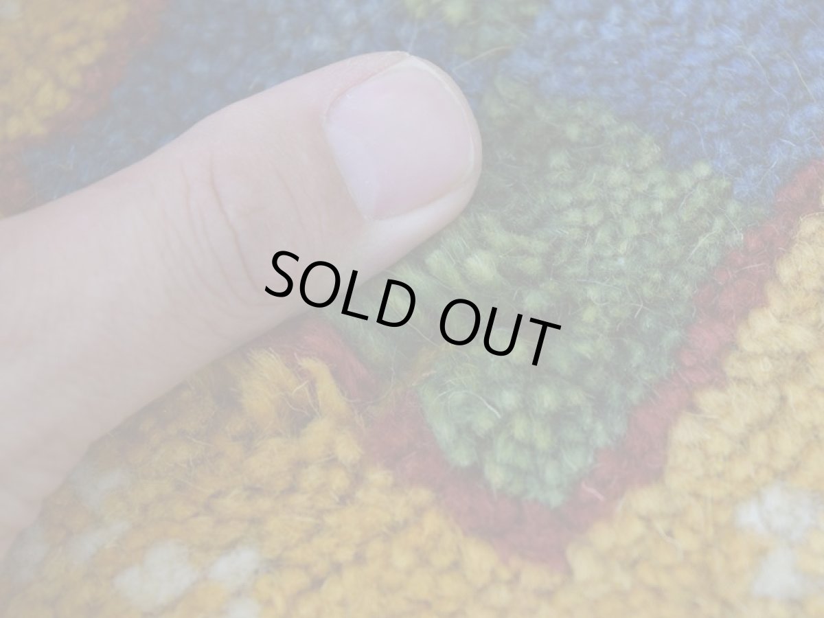 画像11: 新品 ペルシャ ギャッベ 縦1.6m 横1.2m 2㎡ 2-3人掛けソファ サイズ 160 × 115 cm No.R418 肉厚 天然 ウール ギャベ 手織り ハンドメイド ラグ 絨毯 カーペット 黄色 イエロー カラフル マルチカラー n-r418-160115h09-021 (11)