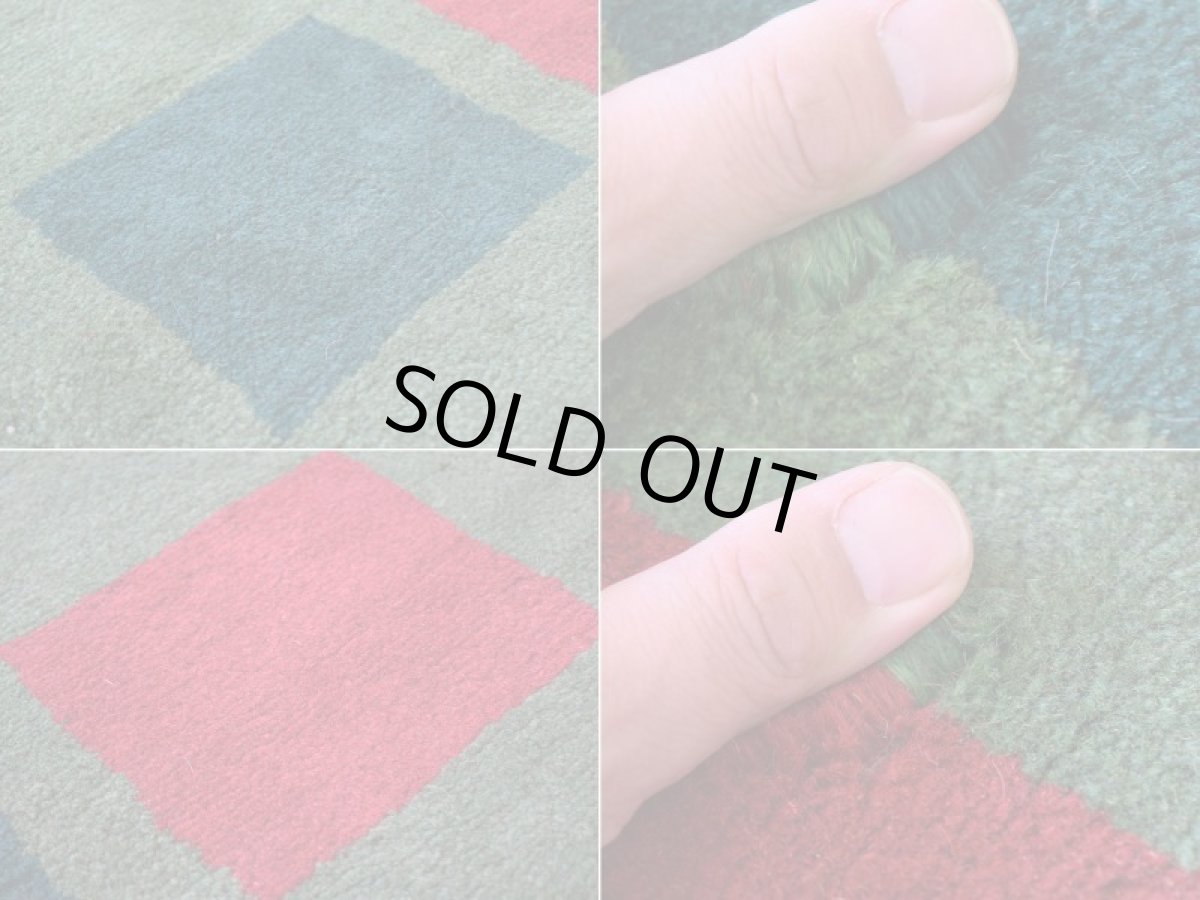 画像17: 新品 ペルシャ ギャッベ 縦2m 横1.6m 3㎡ 〜3帖 リビング ダイニング 2-3人掛けソファ サイズ 197 × 160 cm No.R432 肉厚 天然 ウール ギャベ 手織り ハンドメイド ラグ 絨毯 カーペット リビングダイニングルームやベッドサイドに チョコレートブラウン グリーン 緑 生成り クリーム n-r432-197160s051-002 (17)