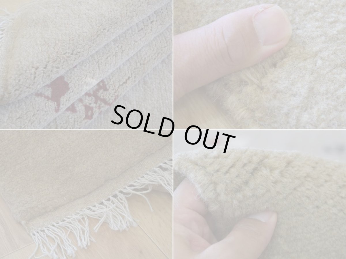 画像18: 新品 ペルシャ ギャッベ 縦2m 横1.5m 3㎡ 〜3帖 リビング ダイニング 2-3人掛けソファ サイズ 202 × 150 cm No.R418 肉厚 天然 ウール ギャベ 手織り ハンドメイド ラグ 絨毯 カーペット リビングダイニングルームやベッドサイドに ライトベージュ ライトグレー n-r418-202150h051-002 (18)