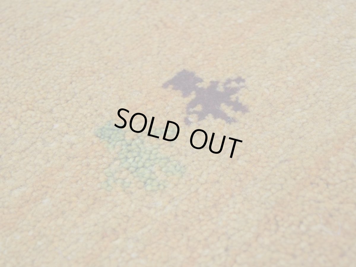 画像11: 新品 ペルシャ ギャッベ 足元マット 玄関マット ミニ サイズ 60 × 36 cm No.613 肉厚 天然 草木染 ウール ギャベ 手織り ハンドメイド ラグ 絨毯 カーペット  n-613-060036s51-91 (11)