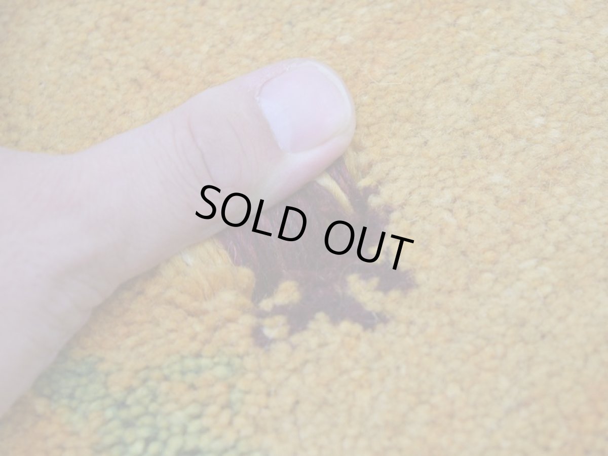 画像12: 新品 ペルシャ ギャッベ 足元マット 玄関マット ミニ サイズ 60 × 36 cm No.613 肉厚 天然 草木染 ウール ギャベ 手織り ハンドメイド ラグ 絨毯 カーペット  n-613-060036s51-91 (12)