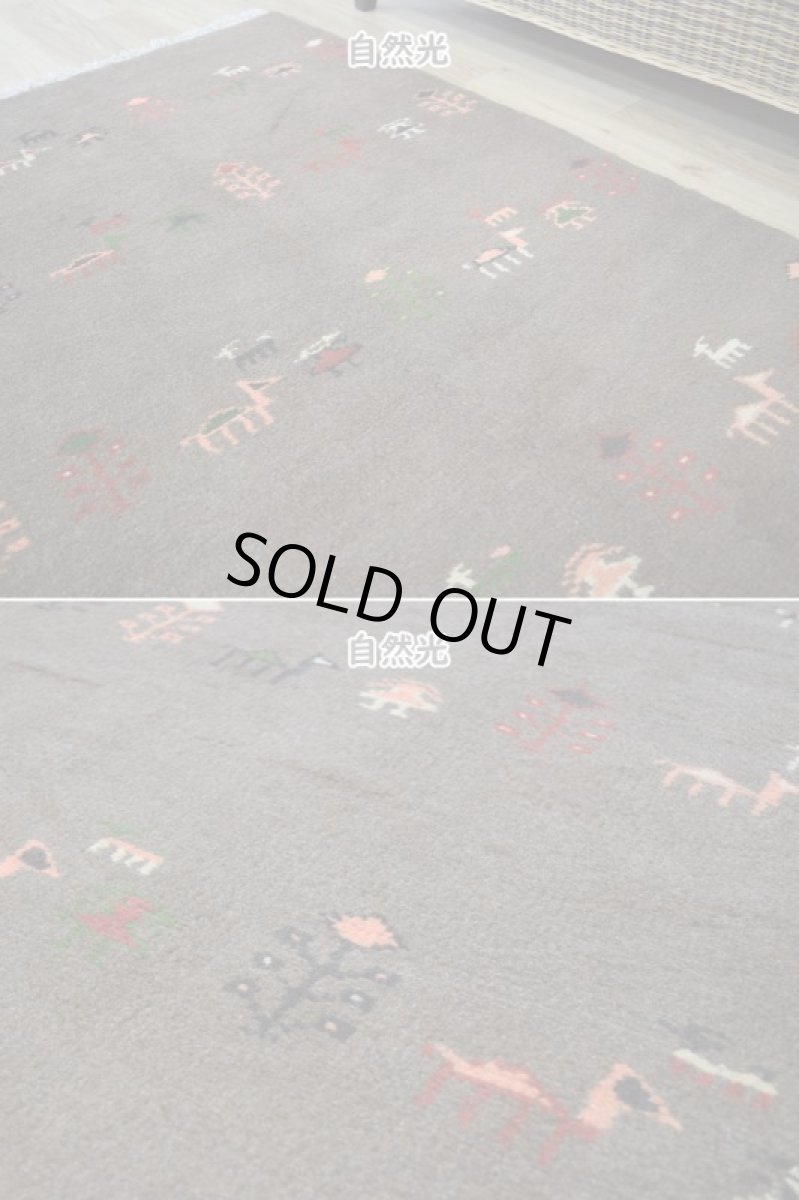 画像7: 新品 ペルシャ ギャッベ 縦2m 横1.5m 3㎡ リビング ダイニング 2-3人掛けソファ サイズ 193 × 154 cm No.R431 肉厚 天然 ウール ギャベ 手織り ハンドメイド ラグ 絨毯 カーペット リビングダイニングルームやベッドサイドに ブラウン 茶 n-r431-193154h051-002 (7)