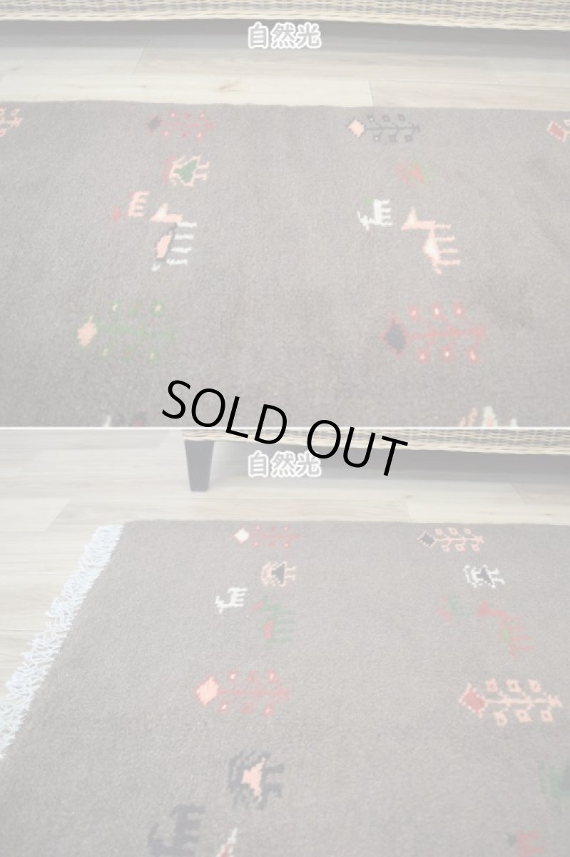 画像4: 新品 ペルシャ ギャッベ 縦2m 横1.5m 3㎡ リビング ダイニング 2-3人掛けソファ サイズ 193 × 154 cm No.R431 肉厚 天然 ウール ギャベ 手織り ハンドメイド ラグ 絨毯 カーペット リビングダイニングルームやベッドサイドに ブラウン 茶 n-r431-193154h051-002 (4)